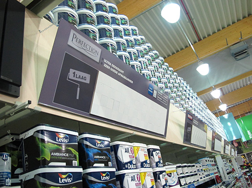 #Retail #Aménagement rayon #Lettrage #Signalétique
